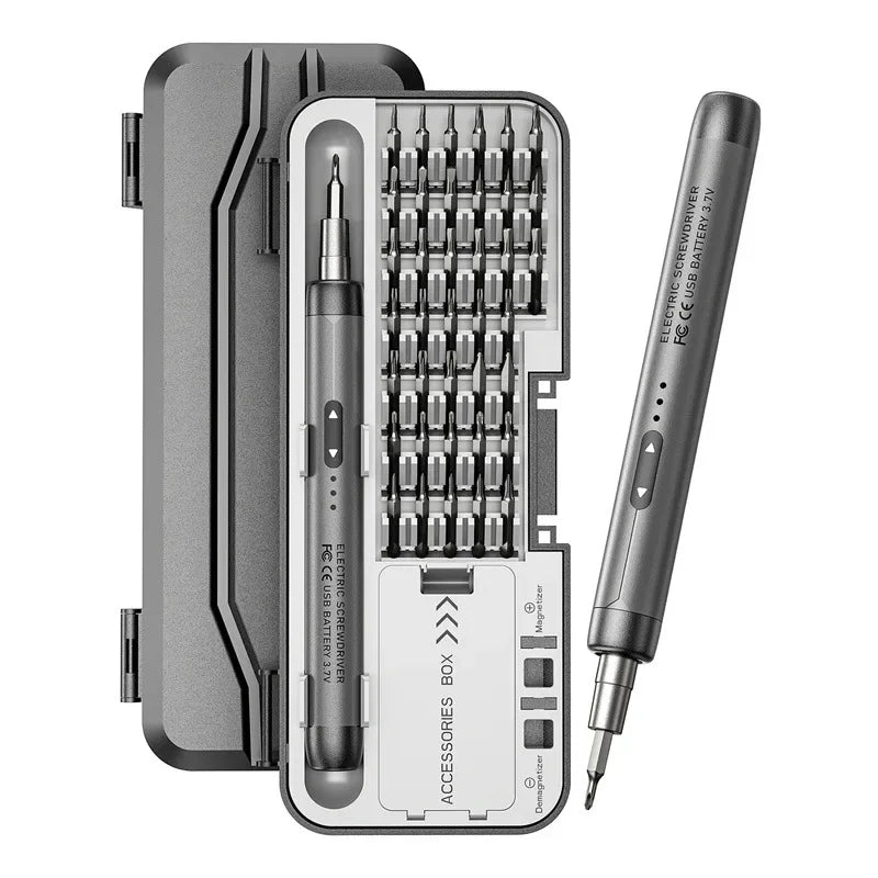Precision Power Tool Kit Electric Screwdriver Set Rechargeable Wireless Mini Small Bits for Mobile Cell Computer Repair