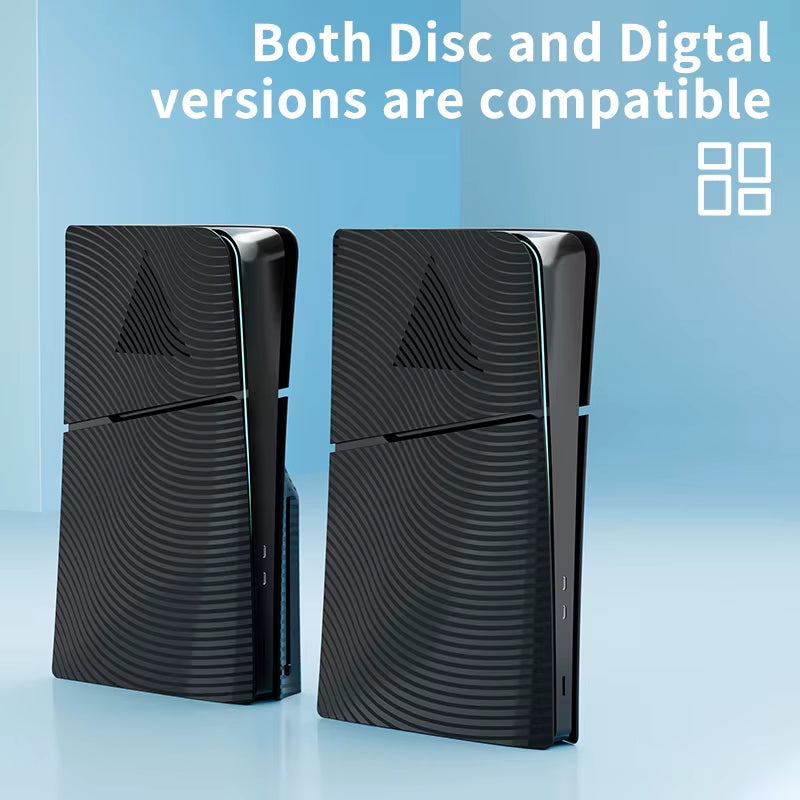 Premium ABS Replacement Shell Anti-Scratch Faceplate Protective Shell Cover F PS5 Slim Digital/Disc Edition Console Case