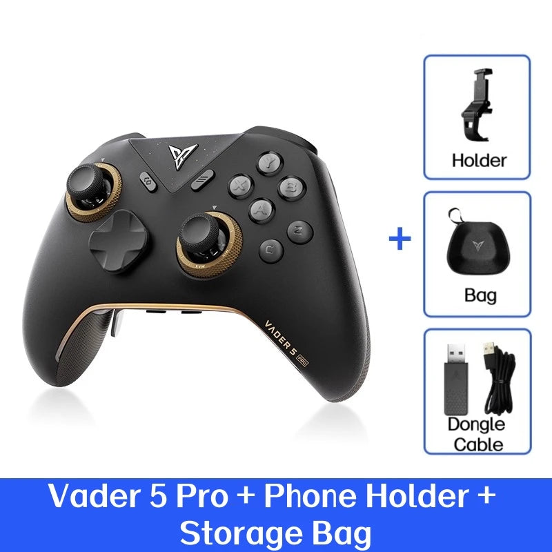 VADER 5 Pro Game Handle Freely Adjustable Tension FORCESWITCH Triggers Game Controller Multi-Support Pc/Ns/Mobile/Tv