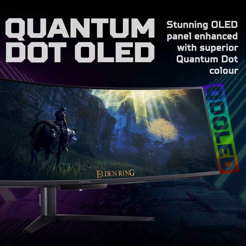 Predator X49 X 49 Inch DQHD 240Hz QD-OLED Gaming Monitor, UM.SXXEE.X02