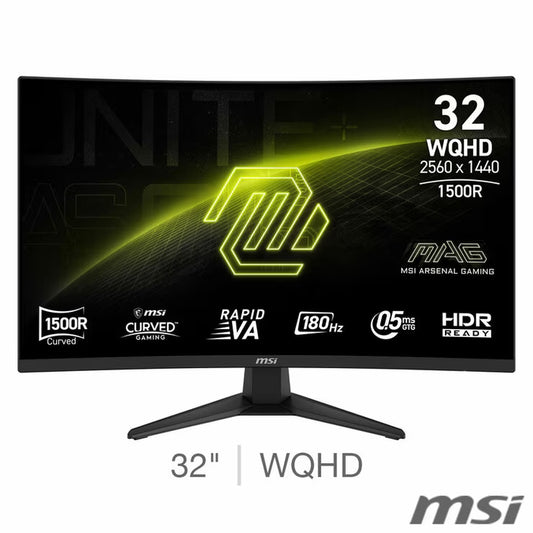 321CQF E18 32 Inch WQHD 180Hz VA Gaming Monitor, 9S6-3DE04T-003