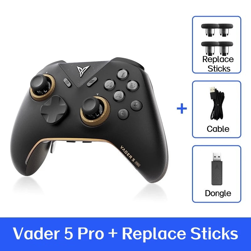 VADER 5 Pro Game Handle Freely Adjustable Tension FORCESWITCH Triggers Game Controller Multi-Support Pc/Ns/Mobile/Tv