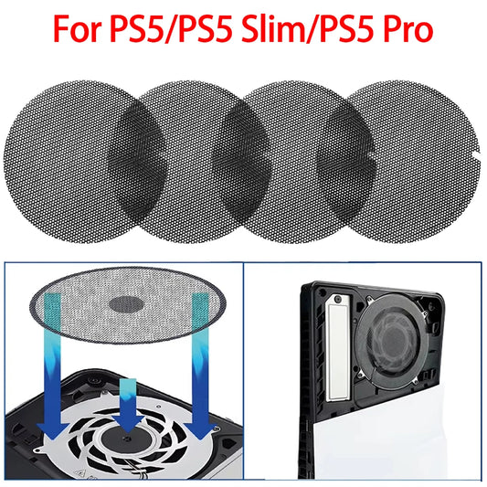 2/4PCS for PS5/PS5 Slim/Ps5 Pro Console Dust Filter Dustproof Mesh Case Cover Breathable Protector for PS5 Accessories