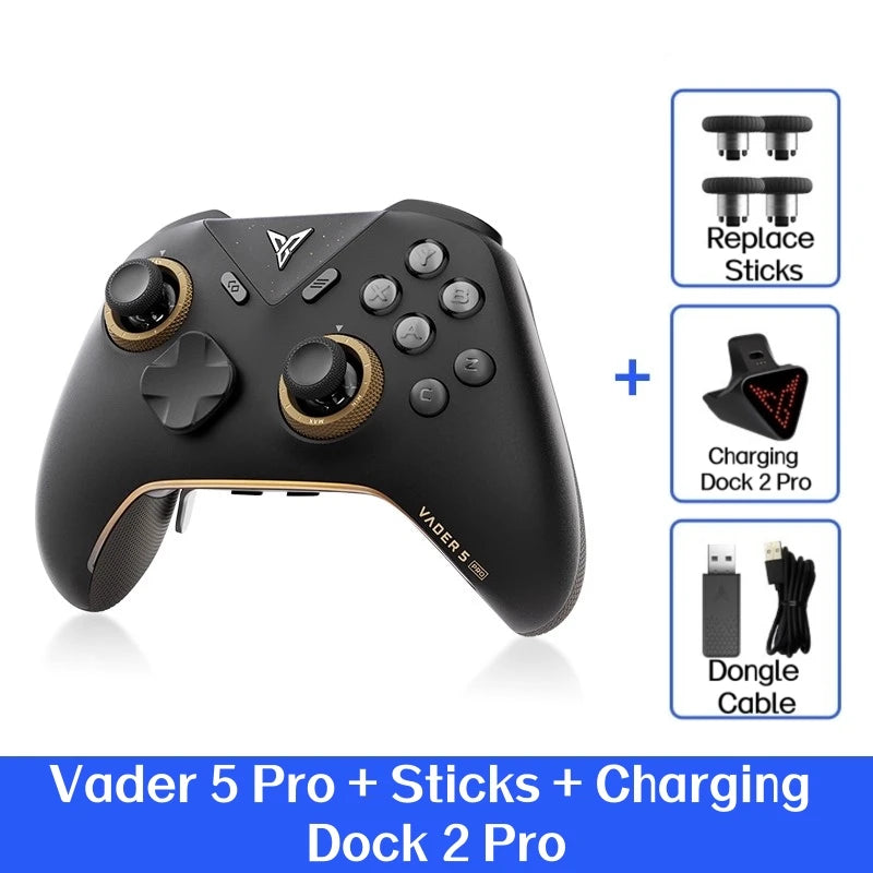 VADER 5 Pro Game Handle Freely Adjustable Tension FORCESWITCH Triggers Game Controller Multi-Support Pc/Ns/Mobile/Tv