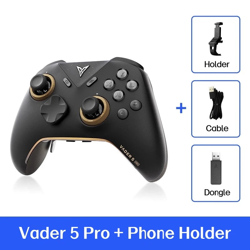 VADER 5 Pro Game Handle Freely Adjustable Tension FORCESWITCH Triggers Game Controller Multi-Support Pc/Ns/Mobile/Tv