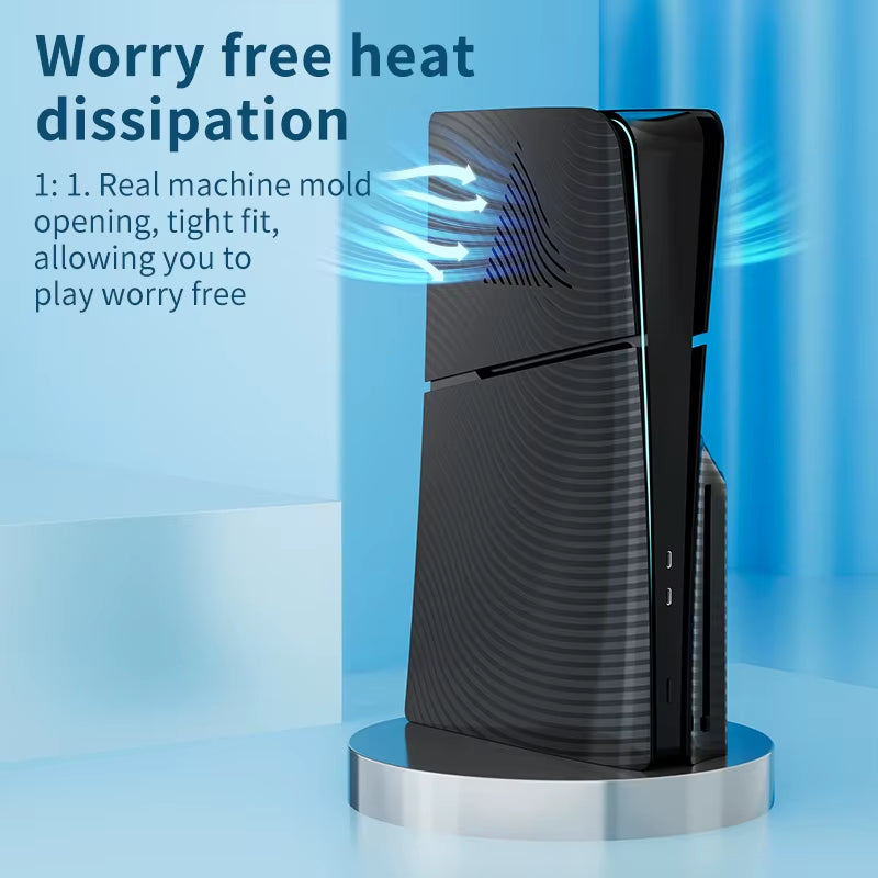 Premium ABS Replacement Shell Anti-Scratch Faceplate Protective Shell Cover F PS5 Slim Digital/Disc Edition Console Case