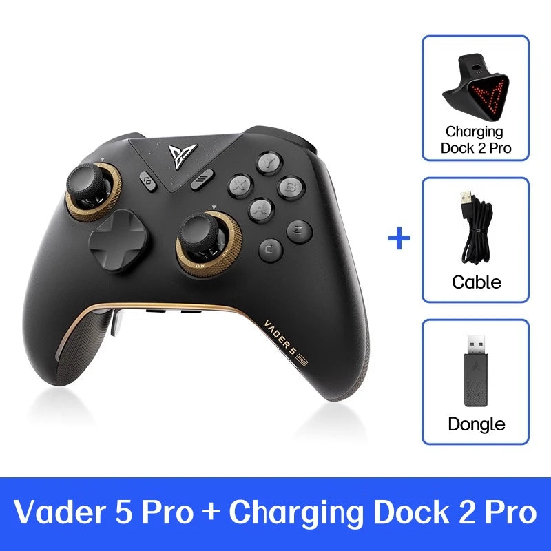 VADER 5 Pro Game Handle Freely Adjustable Tension FORCESWITCH Triggers Game Controller Multi-Support Pc/Ns/Mobile/Tv