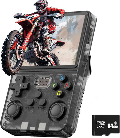 R36S Retro Video Game Console 3.5 Inch IPS Screen Linux System Handheld Game Consola Open Source Portable Game Player Boys Gift