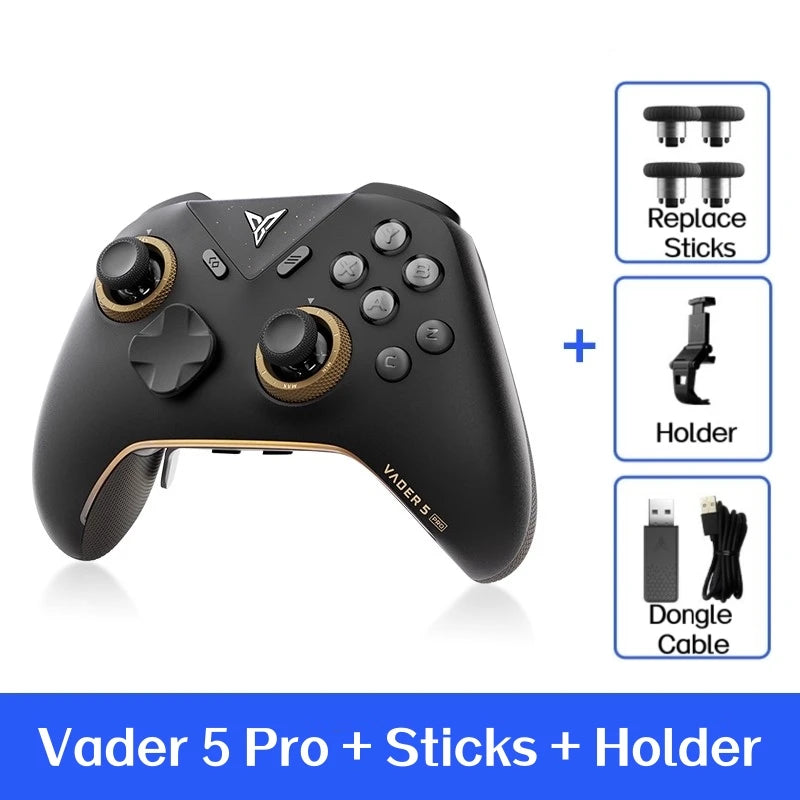 VADER 5 Pro Game Handle Freely Adjustable Tension FORCESWITCH Triggers Game Controller Multi-Support Pc/Ns/Mobile/Tv