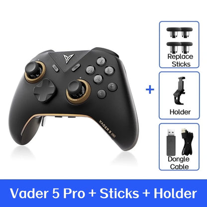 VADER 5 Pro Game Handle Freely Adjustable Tension FORCESWITCH Triggers Game Controller Multi-Support Pc/Ns/Mobile/Tv