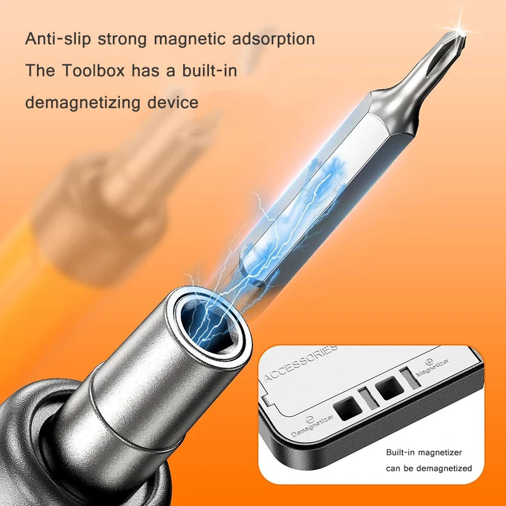 Precision Power Tool Kit Electric Screwdriver Set Rechargeable Wireless Mini Small Bits for Mobile Cell Computer Repair
