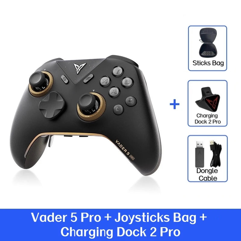 VADER 5 Pro Game Handle Freely Adjustable Tension FORCESWITCH Triggers Game Controller Multi-Support Pc/Ns/Mobile/Tv
