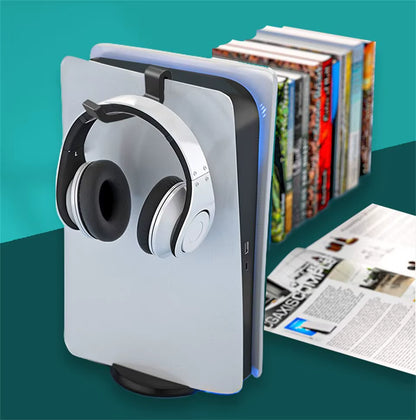 P512 Headphones Hanger Wall Mounted Gaming Headset Stand Rack for PS5 Console Game Accessories