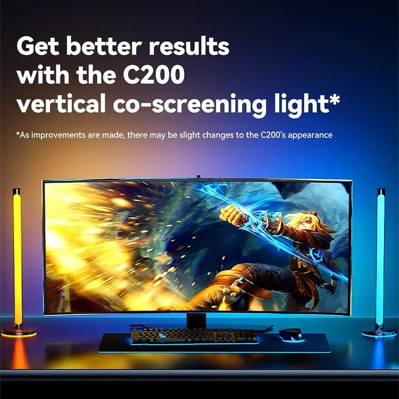 Smart LED Backlight Music Sync Screen Lights Gaming Strip Light Computer Monitor USB Ambient Light Gaming Room Atmosphere Decor