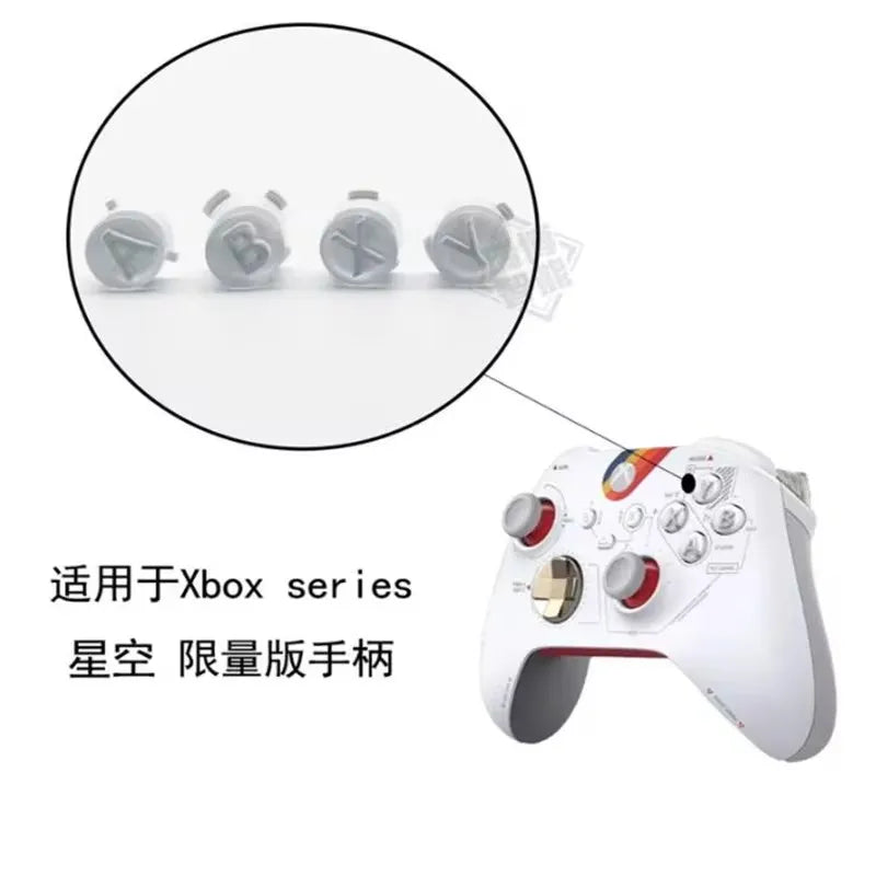 For Xbox One Series X Series S Controller Starfield Edition Full Housing Shell Faceplate Buttom Case Rear Handle Grips Buttons