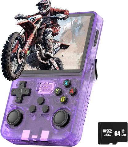 R36S Retro Video Game Console 3.5 Inch IPS Screen Linux System Handheld Game Consola Open Source Portable Game Player Boys Gift