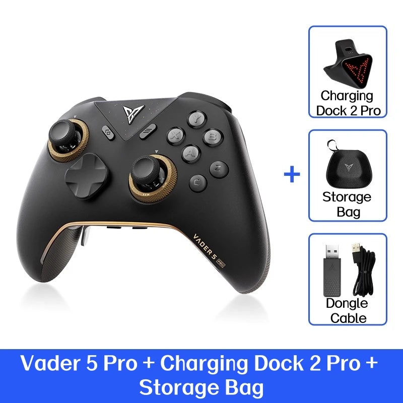 VADER 5 Pro Game Handle Freely Adjustable Tension FORCESWITCH Triggers Game Controller Multi-Support Pc/Ns/Mobile/Tv