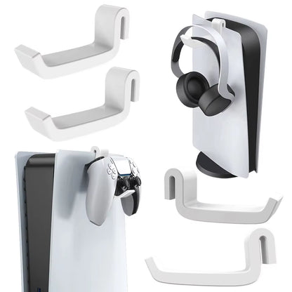 P512 Headphones Hanger Wall Mounted Gaming Headset Stand Rack for PS5 Console Game Accessories