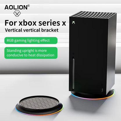 NEW Vertical Cooling Stand Holder for XBOX Series X Console RGB Base Stand Bracket for Xbox Host Console Accessories