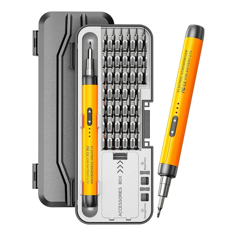 Precision Power Tool Kit Electric Screwdriver Set Rechargeable Wireless Mini Small Bits for Mobile Cell Computer Repair