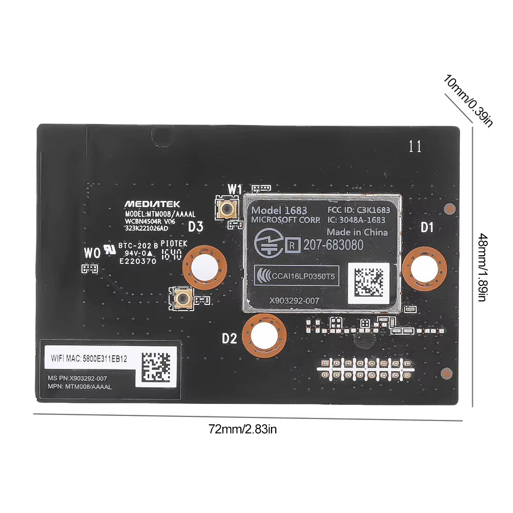 Wifi Card Module Board Switch Board Wifi Board Card Module Repair Part for Xbox One S/X/Xbox Series S Game Console Part